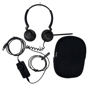 Jabra Engage 50 Wired Stereo Headset Black Excellent USB-A ENC080